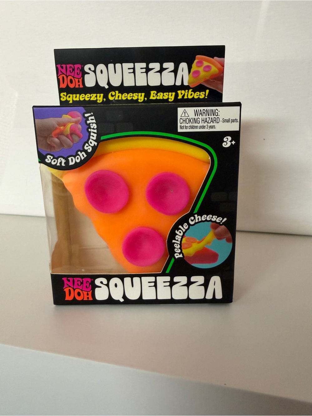 Squeezza Pizza Slice Squishy Toy NEEDOH NEW